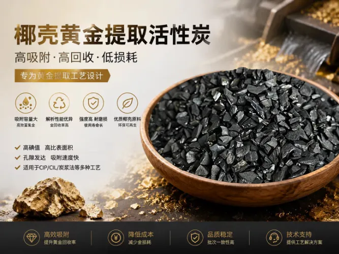 Huajing Coconut Shell Gold-Recovery Carbon: øker gullgjenvinningen, reduserer kostnadene og øker effektiviteten